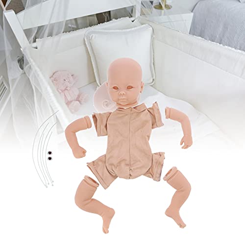 FOKH Unvollendetes Reborn Puppenset, 19 Zoll unlackiert weiches Silikon DIY Lebensechte Reborn Babypuppensets, Simulation Aussehen Säuglingskleinkind Puppenformteile Set Spielzeug für Anfänger – Bild 3