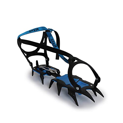 Crampon MALADETA | 12 Puntas | Crampones de Marcha | Azul | Talla Unica | Travesia | Hiking | Trekking | Adultos | Unisex | para Hombre y Mujer