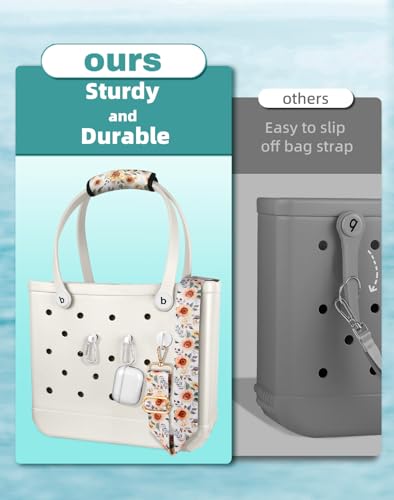 Bag Strap Crossbody Charms for Bogg Bag Accessories - Neoprene Luggage Handle Wrap & 2 Key Holders4