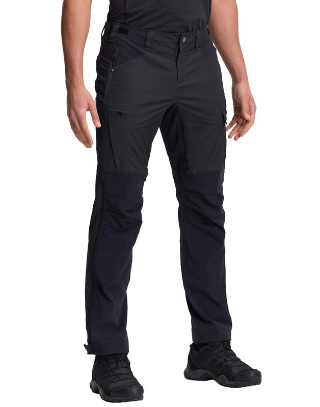 Pioneer Camp Herren Outdoorhose Wandern, Strapazierfähige Arbeitshose mit Cordura-Verstärkung, Wasserabweisende Trekkinghose mit Belüftungssystem, Verstellbarer Saum & 4 Taschen
