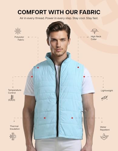 Image of Scott International Winter Puffer Jacket | Sleeveless Water Repellent Quilted Padded | Lightweight Winter Wear | Mens Jacket | Men's Polyester Sleeveless with Pocket | Jackets for Men Stylish