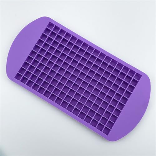 Bandeja de hielo de silicona 160 cubos pequeños 1cm morada miniatura 7
