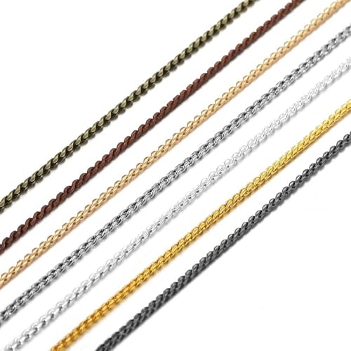 Chaîne serpent couleur or 1mm d'une finition remarquable pour bijoux artisanaux