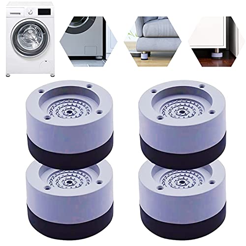 4 Stück Antivibrationsfüße Waschmaschine Fußpolster Vibrationsdämpfer Waschmaschinenunterlage, Waschmaschine Dämpfer Fussdämpfer Waschmaschinen Füsse Gummi für Trockner Tabelle Stuhl