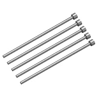 QUARKZMAN 5 Stück gerade Auswerferstifte, 3 mm (0,12) Durchmesser, SKD61 Runde Spitze, 100 mm (4) lang für mechanische Wartung