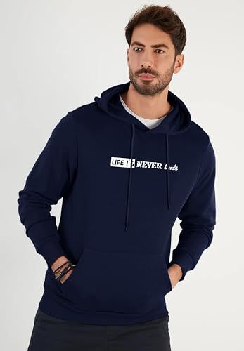 Image of TAGAS Men's Cotton Printed Hooded Sweatshirt || Sweatshirt for Men || Jacket for Men || Men's Hoodie || Stylish Hoodie || Hoodie
