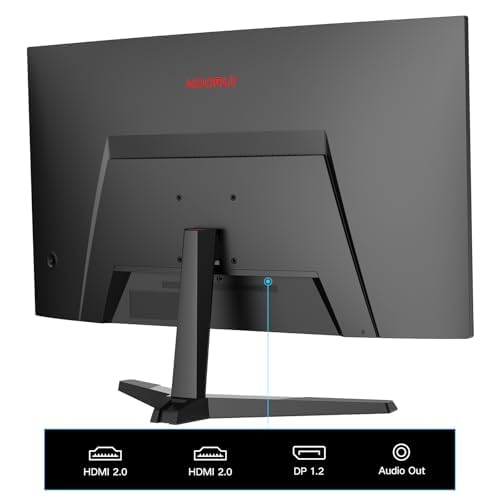 KOORUI 24E6CA Monitor Gaming Curvo 24 Pulgadas, 180HZ, 1ms, 1500R, HDR, VA 3000:1, FHD 1920x1080, 2xHDMI 2.0, DP 1.2, Adaptive Sync, Eye Care, VESA 100x100mm, Inclinación Ajustable 3 Koorui 24e6ca Monitor Gaming Curvo 24 Pulgadas, 180hz, 1ms, 1500r, Hdr, Va 3000:1, Fhd 1920x1080, 2xhdmi 2.0, Dp 1.2, Adaptive Sync, Eye Care, Vesa 100x100mm, Inclinación Ajustable