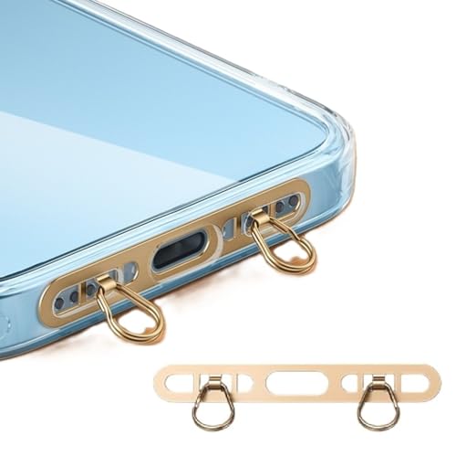 [Ciel Moon] �X�}�z�X�g���b�v�z���_�[ iPhone ��p2�_�݂� �X�g���b�v�z���_�[ �ɔ�0.4mm �X�e�����X�� �g�уX�g���b�v�z���_�[ �V�����_�[�X�g���b�v �[�d�e���Ȃ� ���������h�~ iPhone �S�@��Ή� (�S�[���h)