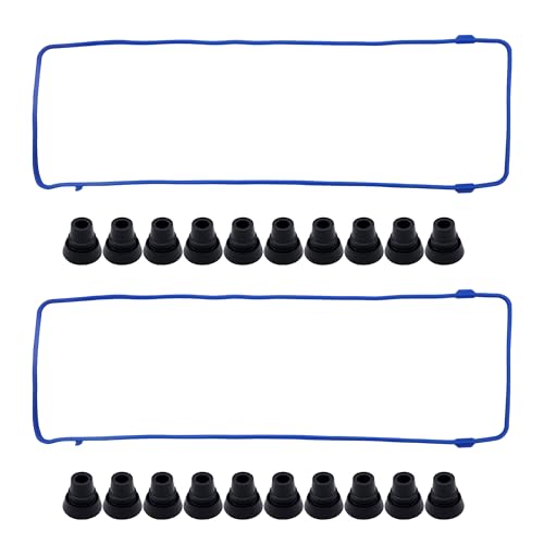 Image of HiSport VS50377R Valve Cover Gasket Seal - Compatible with Ford Crown Victoria E-150 Explorer F-150 F-250 Mustang Thunderbird Lincoln Town Car Mercury Cougar Grand Marquis 4.6L Engine 1991-2002