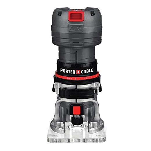 PORTER-CABLE PCE6430 4.5-Amp Single Speed 1/4-Inch Laminate Trimmer, Router
