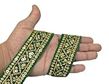 Craft Love Sequence Velvet Zari Lace 9.2 Yards/ 8.5 Meters  for Sewing Decoration & Crafts (3 cm Wide)
