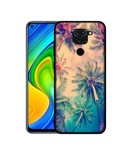 Image of Trees Design Premium 2D Printed Metal Back Case Cover for Mi Redmi Note 9 4G