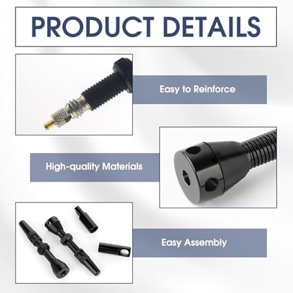 2 штуки клапанов Presta Tubeless, шток клапана Presta Tubeless MTB длиной 40 мм, вставка клапана, велосипедный набор Alu Valve, алюминиевый велосипедный клапан с инструментом для извлечения вставки клапана и заглушками