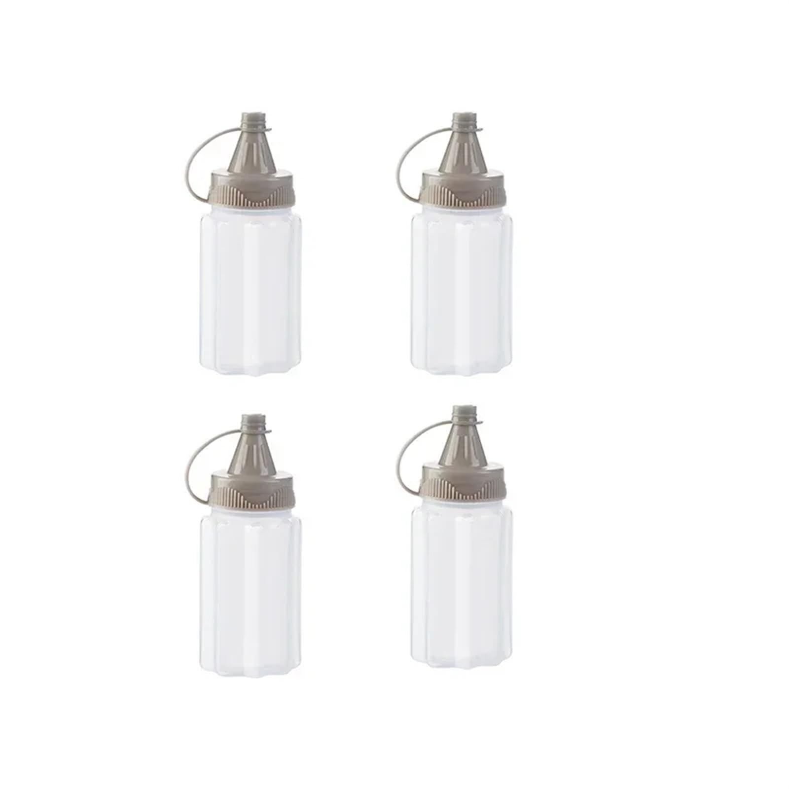 AHIOJEGX Squeeze Bottle 4PCS/Set Transparent Spices Bottle with Lid Portable Mini Sauce Seasoning Box Dispenser Salt Spice Jar Squeeze(Squeeze Bottle)