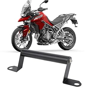 Deror Support de téléphone de Moto, Support de Navigation de Moto de Remplacement Noir pour Triumph Tiger 900 Rally Pro 2020