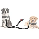 arnes doble anclaje perro coche amazon FÁCIL DE USAR --- Los sistemas de sujeción del automóvil para perros se pueden enganchar fácilmente en la hebilla del cinturón de seguridad del automóvil y se pueden sujetar al arnés de los perros a través de la hebilla de liberación de metal en segundos sin necesidad de manipularlos.