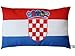 Produktbild Unbekannt Kroatien Kissen Fahnen Deko Autokissen Kroatien Fan beide, ca. 28 x 40 cm