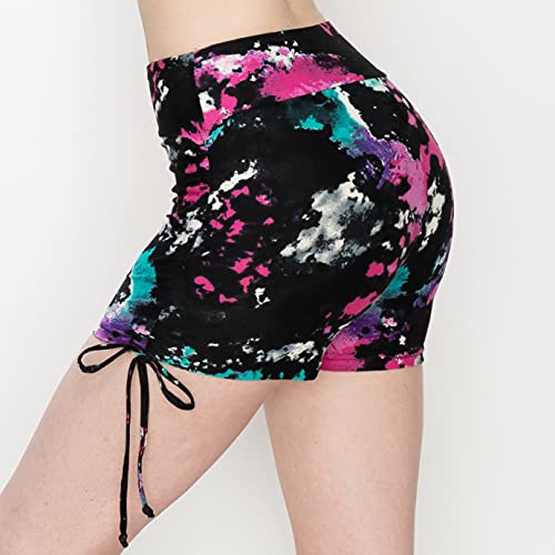 Image of ALWAYS Faux Leather Shorts - High Waist Active Stretch Yoga Short Pants for Women