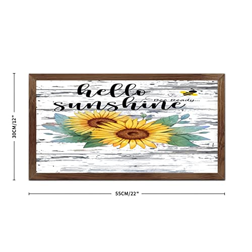 Panneau de bois vintage avec citations positives pour la maison
