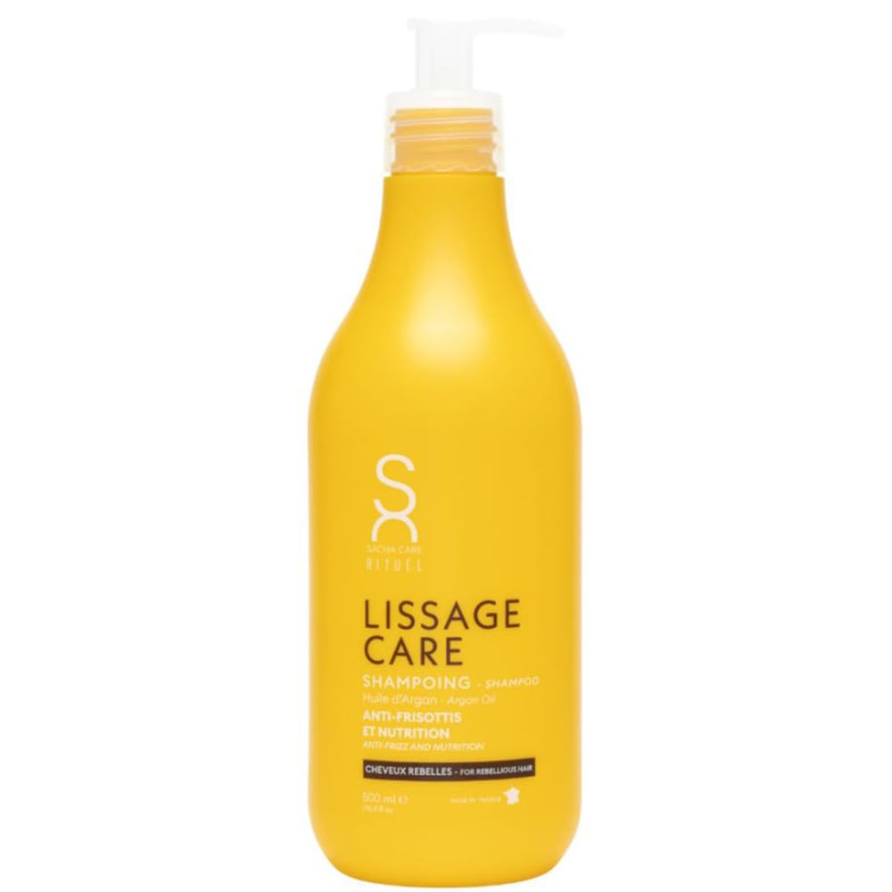 Rituel Lissage Care szampon z olejkiem arganowym – zdyscyplinowane, jedwabiście gładkie włosy bez puszenia się, 500 ml