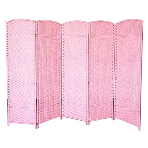 Paravent en osier tressé lot de 6 panneaux de séparation de pièce 210x40 cm
