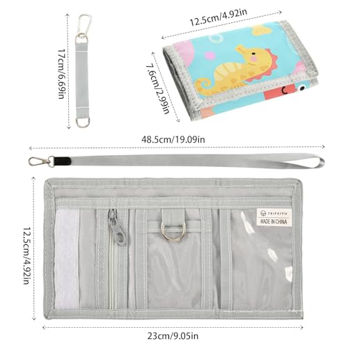 Kids Wallets for Boys Girls, Zippered Coin Pocket3