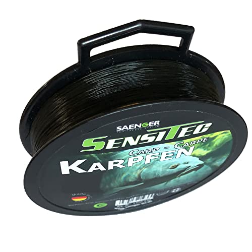 Karpfenschnur Sensitec Monofile Angelschnur aus Nylon, 400 m