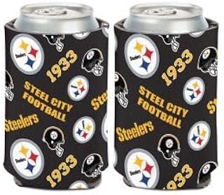 Pittsburgh Steelers Scatterprint Can Cooler 12 oz.