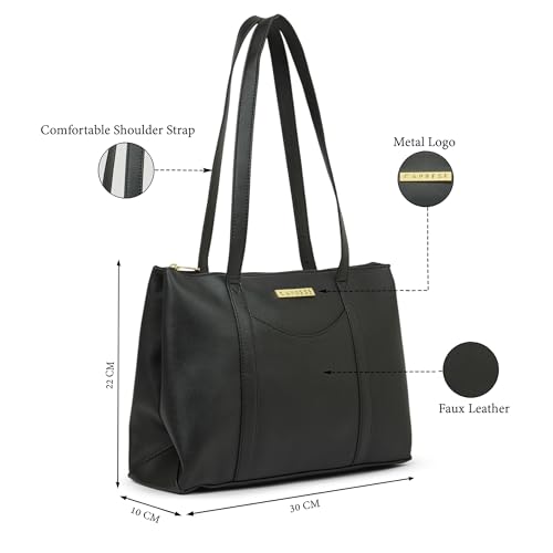 Image of Caprese Basil Small Tote Bag for Women with Comfortable Straps | Stylish, Durable, Multi-Compartment Design for Work, Travel, Shopping | Large Capacity, Ideal for Tab & Essentials
