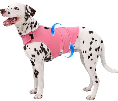 AOOLMOL Dog Anxiety Vest and Shirt, Skin-Friendly Calming Shirt - Thunder Jacket for Pet Vet Visits - Dog Jacket for Thunder, Fireworks, Anti Anxiety Vest for Pet Without Medicine & Training