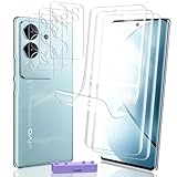 Rniidaaz 3+3 Pi�ces Protection �cran pour VIVO V29 TPU Film Protection Non Verre Tremp� et Protecteur de Cam�ra Verre, Facile Installer, Anti-Rayures, Anti-Empreintes, HD Doux Transparent Film