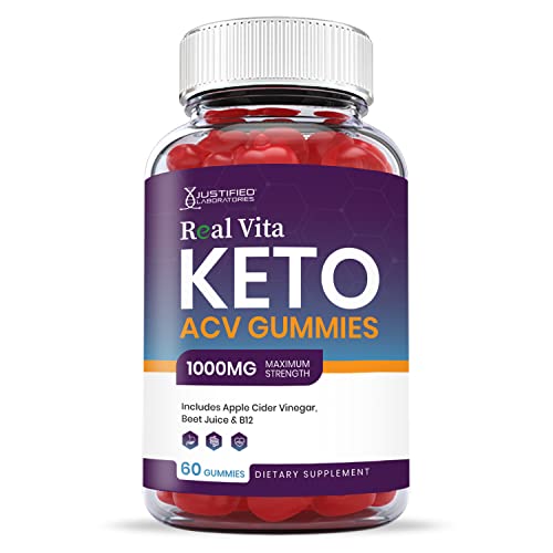 Real Vita Keto Acv Gummies 1000Mg With Pomegranate Juice Beet Root B12 60 Gummys #TOP2