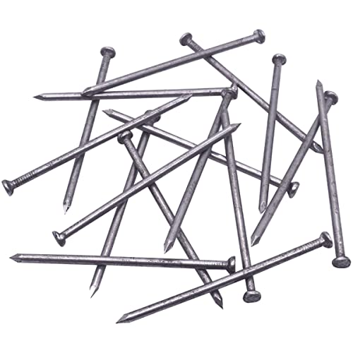 SKIR'CO 300 clavos de acero de 2,5 x 60 mm, cabeza redonda plana, clavos de alambre comunes multiusos para madera