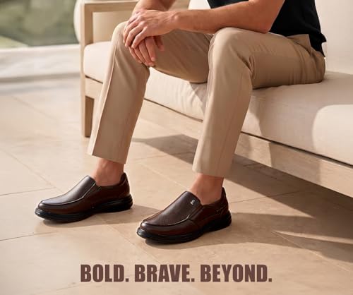 Image of LOUIS STITCH Men's Formal Slip-On Shoes | The Comforter Series | Ultra-Lightweight Slip-On Shoes for Men| Perfect for Business, Formal & Occasion Wear | LSLXPDSO