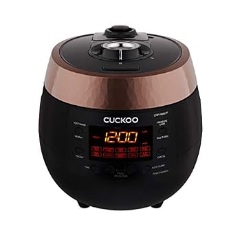 Cuckoo CRP-R0607F Reiskocher Schwarz, Rost-Braun mit Dampfgarfunktion