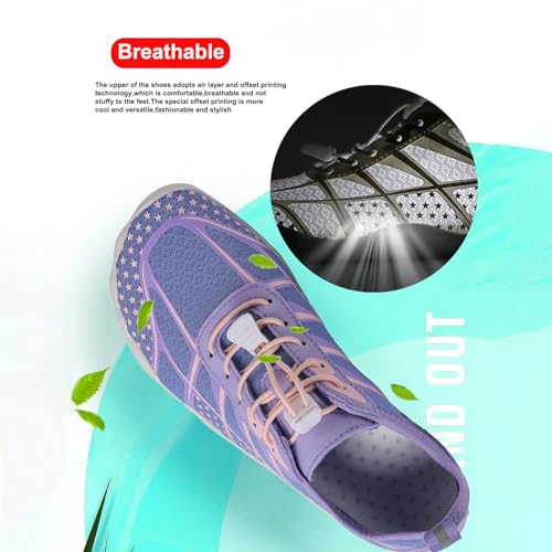 Image of Hike Barefoot Shoes Women Men Pro Water Footwear Wide Toe Box Non-Slip Unisex Athletic Outdoor Running Shoes