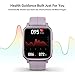 FITVII Fitness Tracker, Smart Watch with 24/7 Blood Pressure Heart Rate and Blood Oxygen Monitor, Sleep Tracker with Calorie Step Counter, IP68 Waterproof Activity Tracker for Women Men Android iOS