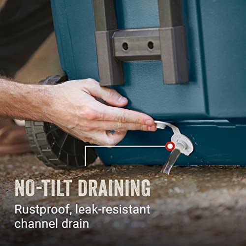 Image of Coleman Classic Series Insulated Portable Wheeled Cooler, Leak-Resistant Outdoor Hard Cooler Keeps Ice up to 5 Days, 62qt /65qt /100qt Options