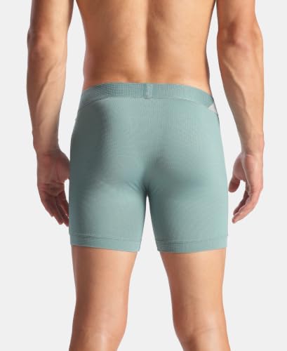 Image of Jockey MM06 Men Microfiber Mesh Elastane Active Wear Long Trunk Boxer Brief