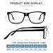 AIMISUV 4.0 Reading Glasses for Men - Rectangular Readers for Men Spring Hinge Lightweight Eyeglasses UVFilter/Anti Eyestrain
