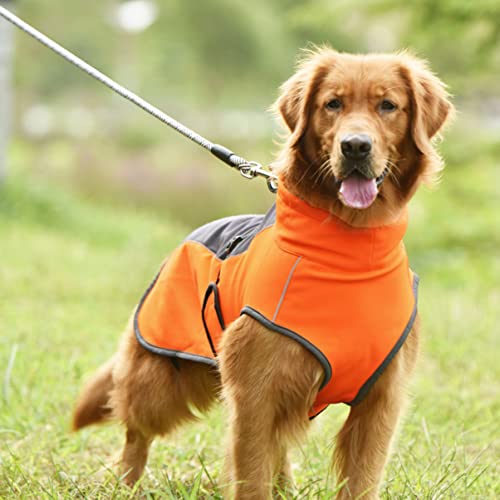 BCOATH Hundejacke Polyester Warm Reflektierend Leichte Haustierbekleidung Wintermantel für Mittelgroße Hunde Wie Labrador und Golden Retriever