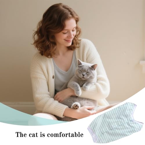 Katzenbody Nach OP,Katzen Body Für Katzen Operation,Praktisch Katzenbody Nach Op Kastration Katze,Multifunktional Medical Pet Shirt Katze,Geeignet für den postoperativen Wundschutz bei Haustieren (XS)