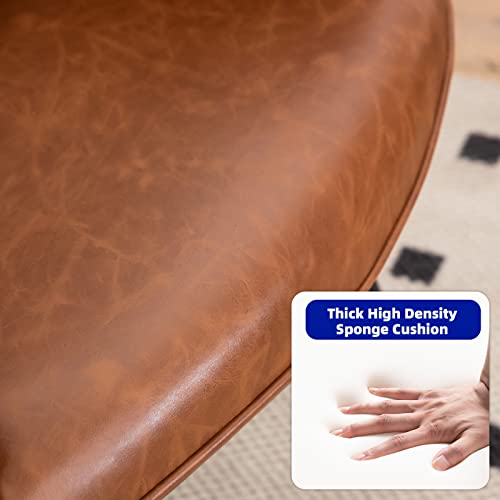 Sillón Plegable Cuero Marrón miniatura 4