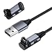 Ladekabel für Garmin Watch & USB C auf Garmin Ladeadapter, L-Form