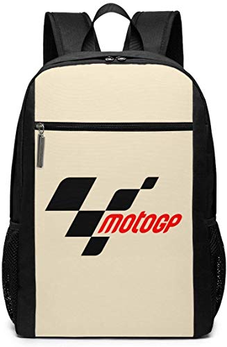 LINGJIE Mochila Moto GP para portátil Escolar de Viaje 17 Pulgadas