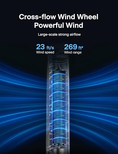 Image of Zastion Pelonis 40-Inch Tower Fan, 90 Oscillating Fan with Remote Control, Bladeless Cooling Fan with 3 Speeds and 15-Hour Timer, Quiet Standing Fan for Home, Office and Bedroom