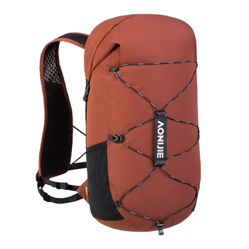 AONIJIE Mochila grande de hidratação 22L para caminhadas, trilha, corrida, caminhada, escalada, leve, vermelha, 22 L