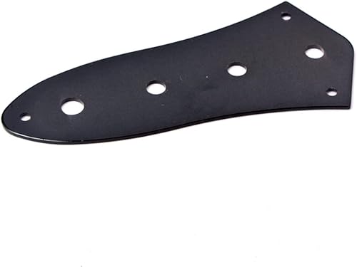 Miniatura 8 de EXCEART Placa de control de repuesto de metal negro patrones placa de control para guitarra, bajo, jazz, accesorios de instrumentos musicales