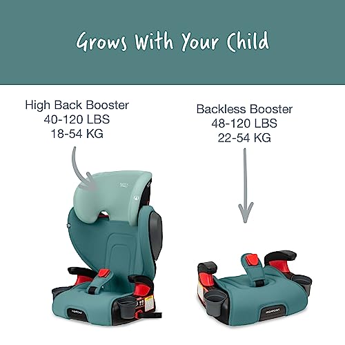 Britax Highpoint Backless Belt-Positioning Booster Seat, Safewash Green Ombre #TOP1