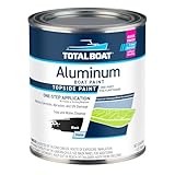 TotalBoat Aluminum Boat Paint | Durable, Fast-Drying Marine Paint for Canoes, Jon Boats, Dinghies, Pontoons, Hunting Blinds, and Trailers | Black, Quart